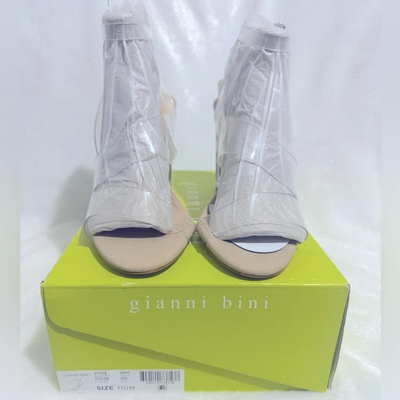 GIANNA BINI Ahrley Clear Strappy Sandals - Picture 2 of 6
